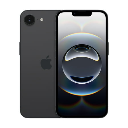 Tracfone Apple iPhone 16e, 128GB, Black - Prepaid Smartphone [Locked to Tracfone]
