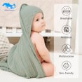 thumbnail image 2 of Toallas de baño con capucha para bebés SWEET DOLPHIN, 100% algodón, paquete de 2, 2 of 7