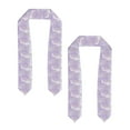 thumbnail image 2 of Fuzoiu Lavender Glitter Foil Stripes Print Graduation Sash,Graduation Stole,Unisex Adult Graduation Stole Shawl 91" Long,for Academic Commencements Shawl-Flattened, 2 of 7