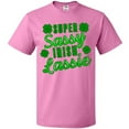 thumbnail image 3 of Inktastic Super Sassy Irish Lassy with Green 4 Leaf Clovers T-Shirt, 3 of 5