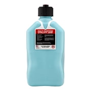 VP Racing 3632-CA, 5.5-Gallon Square Motorsport Jug Sky w/ 14 Deluxe Hose Close-Trimmed Cap and Neck for Tight Seal (8 Pack)