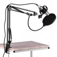 thumbnail image 3 of Amdohai Professional Broadcasting Studio Recording Condenser Microphone Kit with Mic Windscreen + Shock Mount, 3 of 8