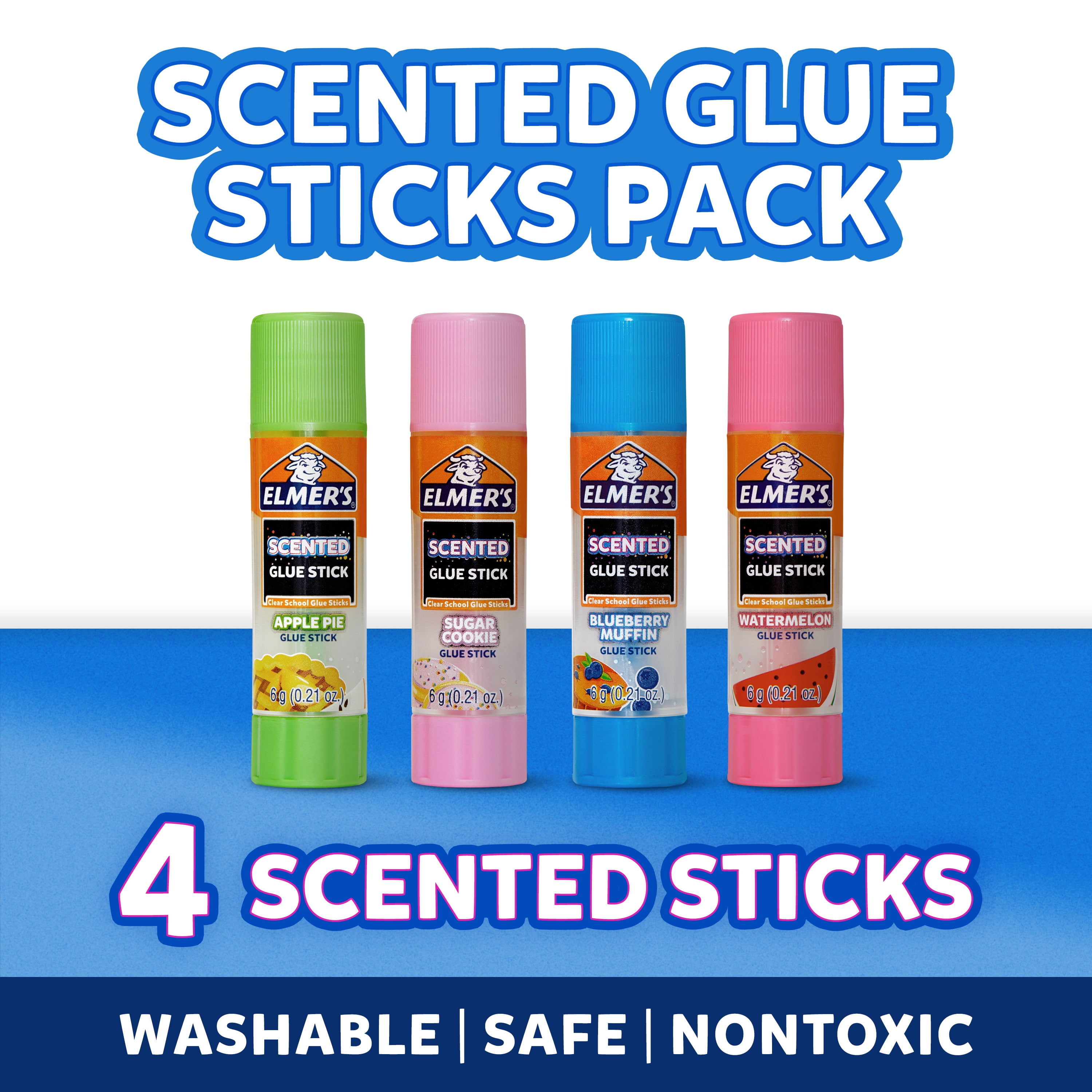 Elmer's Scented Glue Sticks 4/Pkg-Assorted Scents