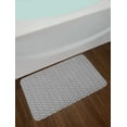 thumbnail image 2 of Abstract Bath Mat, Boho Style Tribal Geometric Squares and Circles Triangles Contemporary, Plush Bathroom Decor Mat with Non Slip Backing, 29.5" X 17.5", Charcoal Grey White, by Ambesonne, 2 of 2