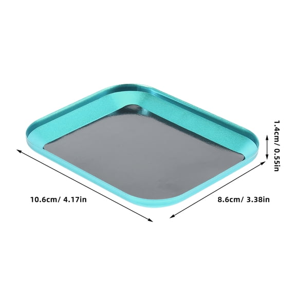 HEALEEP Magnetic Screw Tray Green Aluminum Alloy 1Pcs for Efficiency Enhancement in Workshop