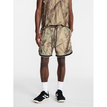 No Boundaries Solid and Printed Mesh Shorts, 5" Inseam, Men's XS-5XL