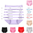 thumbnail image 2 of MVRLSH Womens Underwear Panties for Hip No Show Ladies Bikini Lightweight Lingerie Briefs Cool Breathable Panties with Full-Coverage, 2 of 3