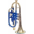 thumbnail image 5 of Musical Cornet Trumpet Bb Flat Professional Long Bell Cornet Mouthpiece Instrument For Beginner Student (Blue Brass), 5 of 5