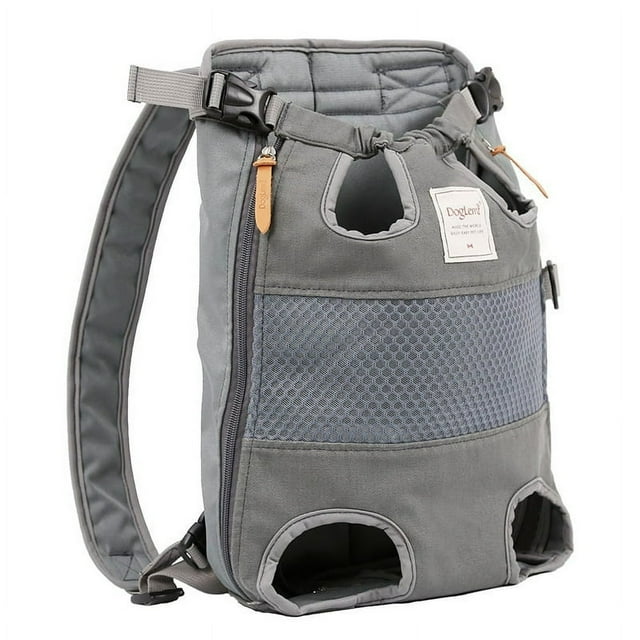 Pet Backpack Carrier For Cat Dogs Front Travel Dog Bag Carrying For Animals Small Medium Dogs Bulldog Puppy Red and Blue stripes