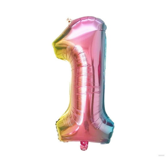 Billuyoard Números Globo Esférico de cumpleaños Suministros para fiestas Decoraciones de boda Adorno maravilloso Artículos para el hogar para Kits de decoración para fiestas rampa de gradiente1 Billuyoard HA053380-02