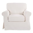 thumbnail image 4 of OSP Home Furnishings Housse Ashton pour Fauteuil à Accoudoirs Ronds, Ivoire, 4 of 5