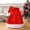 Red, variant on Santa Hat for Adults,Foil Print Christmas Hat with Moon and Star or Snowflake Pattern,Gold and Silver Designs Plush Fur Brim Holiday Party Hat
