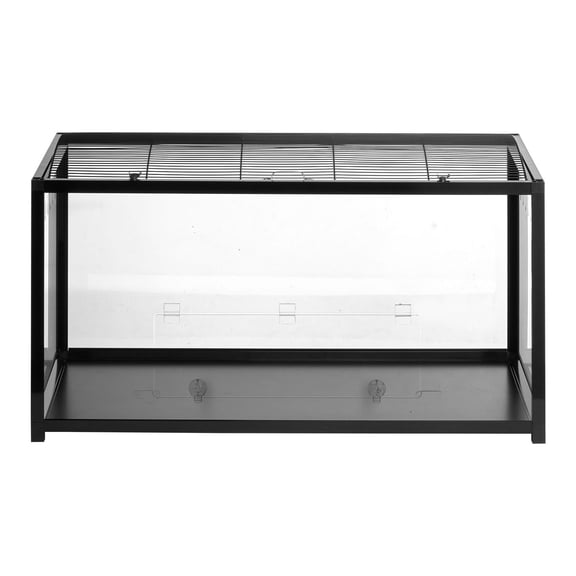 Hamster Cage 360° Viewing, Small Animal Habitats - 37.8 x 18.5 x 21.7 in, Ventilated Mouse Cage with Front Door, Portable Hamster House for Rats & Guinea Pigs
