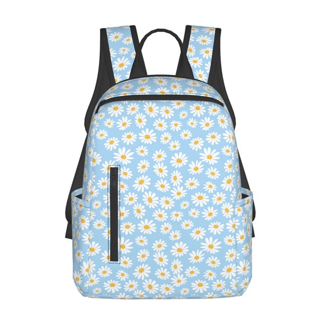 Disketp Floral Daisy Mochila Ligera e Impermeable, Mochila de Día Resistente para Viajes, Senderismo y Uso Diario para Hombre y Mujer