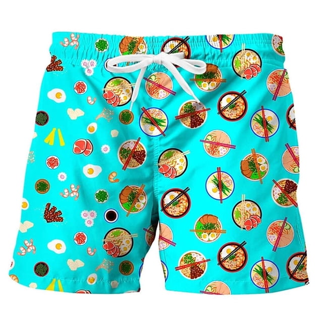 Pantalones cortos de playa para hombre, bañador de secado rápido, con estampado bonito, 6XL Fivean unisex