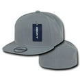 thumbnail image 2 of Decky RP1-PL-GRY-25 Retro Fitted Caps Grey - 7.25, 2 of 3