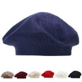 thumbnail image 2 of YOTMKGDO bonnet femme hiver Womens French Beret Hat Reversible Knitted Thickened Warm Cap for Ladies Girls wooly hat beret hats for women gorro de invierno para mujer | Red1, 2 of 4
