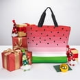 thumbnail image 6 of Hirioo Watermelon for Tote Bag for Women, Quilted Shoulder Bag with Zipper, Large Capacity Handbags for Casual, Travel, Work, 6 of 7
