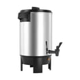 thumbnail image 1 of KFFKFF Commercial Coffee Urn, 30 Cup 152oz Hot Beverage Dispenser with Dripless Faucet, 1090W Quick-Brewing Coffee Maker, Automatic Temperature Control, 1 of 9
