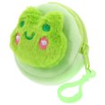 thumbnail image 3 of Monedero de rana con dibujos animados, suave y de peluche, para niños, con divertido diseño de animal, multifuncional, para guardar llaves, monedas y auriculares., 3 of 7
