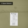 thumbnail image 6 of ROYALE Sage Green Duvet Cover Full Size - Washed Duvet Cover Set 3 Piece Double Brushed Duvet Covers with Button Closure - 1 Duvet Cover 80x90 inches and 2 Pillow Shams - Comforter Cover, 6 of 8