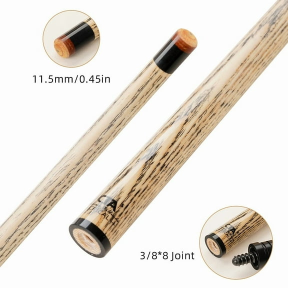 CRICAL Technologia Shaft for Pool Cue with Tiger 11.5mm Tip Ash Wood Shaft 3/8*8 Pin Joint for Single Shaft