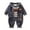 Gray, variant on Odeerbi Toddler Boys Girls Fall Winter Outfits Fleece Sweatsuits Hooded Jacket Set Cartoon Print Double-Sided Fleece Coat Sweatshirt Sweatpants Suit Three-Piece Set Toddler Clothes Brown