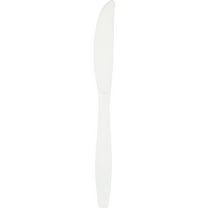 Touch of Color White Plastic Knives 24 Pack 10570