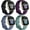A Black/Modena/Bluegrey/Pinegreen, variant on 4 Pack Bands Compatible with Fitbit Versa 3 / Sense, Soft TPU Sport Strap Replacement Smartwatch Wristband for Women Men Colorfull Accessories