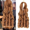 thumbnail image 4 of Large Curl Ponytail Extension - Bubble Braid Hair Extension for Women, Synthetic Double Ponytail Wig, Big Wave Hairpiece, Faux Braid Hair Extension, Long Curly Ponytail, Fashion Hairpiece, Party, 4 of 9