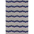 thumbnail image 1 of HomeRoots 352945 5 x 7 ft. Wool Putty & Indigo Area Rug, 1 of 1