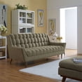 thumbnail image 4 of Modway Response Fabric Sofa in Oatmeal, 4 of 5