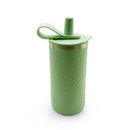 

Kitchen Supplies on Sale！Silicone Straw Water Cup 450ml Sports Silicone Water Bottle Straw Cup Sealed Silicone Cup No Spill