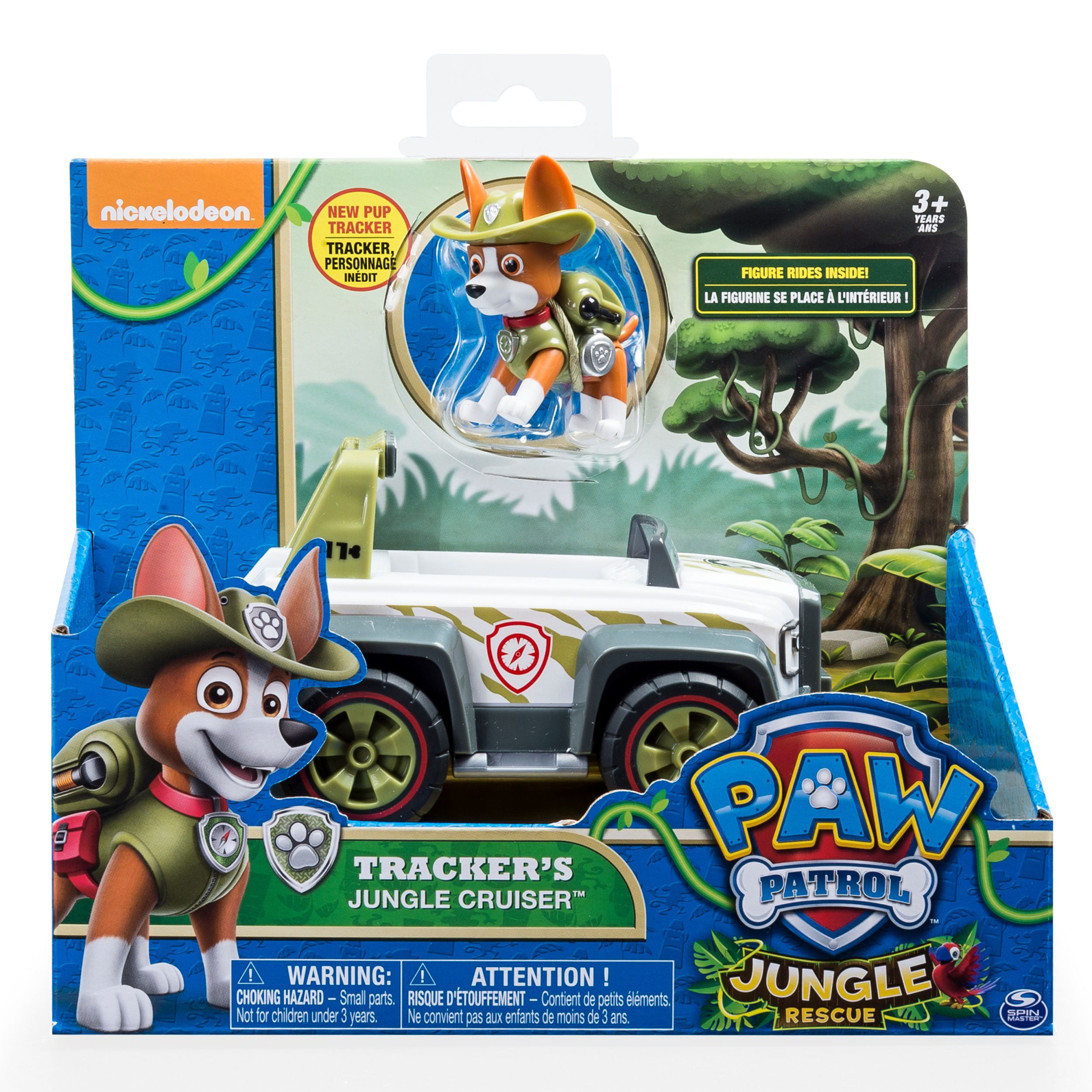 PAW PATROL 6059511 Tracker’s Jungle Cruiser Vehicle with Collectible Figure