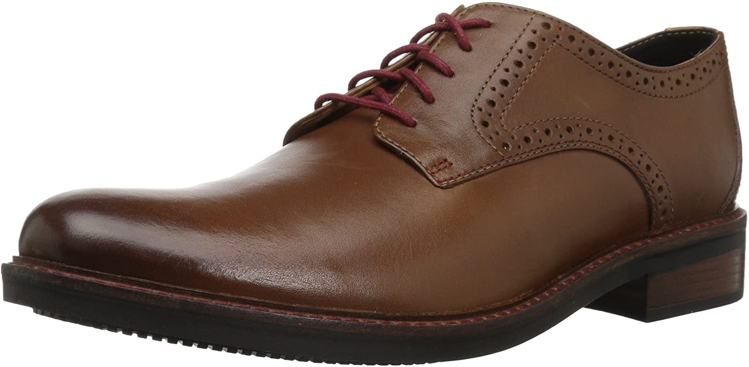 Maxton Plain Oxford, Dark tan Leather 