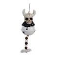 thumbnail image 4 of Campana de viento para Halloween, decoración colgante espeluznante, adorno coleccionable, colgante decorativo para jardín, patio, exterior, vacaciones Cabeza de toro, 4 of 8