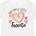 thumbnail image 4 of Inktastic Pop Pop's Little Sweetie with Pink Heart Cookie Boys or Girls Long Sleeve Toddler T-Shirt, 4 of 5