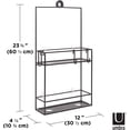 thumbnail image 2 of Cubiko Metal Shower Caddy - Over the  Hanging Organizer with Drainage Holes for Bathroom, 2 of 6