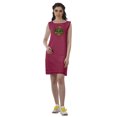thumbnail image 2 of Moomaya Solid Tunic Dress Casual Embroidered Dress Women Sleeveless Dress, 2 of 6