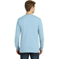thumbnail image 2 of Port & Company Pigment Dyed Long Sleeve Pocket Tee-3XL (Glacier), 2 of 6