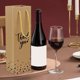 thumbnail image 5 of 10 Bolsas de Regalo para Vino, de Papel Kraft con Estampado Metalizado y Asa de Cuerda, Ideales para Navidad, Acción de Gracias, Bodas y Fiestas de Cumpleaños., 5 of 6