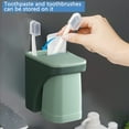 thumbnail image 3 of Soporte magnético para cepillos de dientes, organizador de almacenamiento de baño sin taladros montado en la pared, ahorro de espacio, para niños de la familia, 3 of 5
