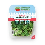 Backyard Farms Kale Spring Mix Pre-Washed Lettuce, 4 oz Resealable Package, Fresh