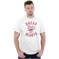 thumbnail image 4 of Break Rules Not Hearts Valentines Day Men's Graphic T Shirt Tees Brisco Brands M, 4 of 4