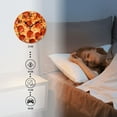 thumbnail image 3 of Round Wall Clock,Pepperoni Pizza With High-Definition Ultra Detail,Silent Non-Ticking Wall Clock Decor for Home Office Kitchen Living Room Bedroom(10inch), 3 of 4