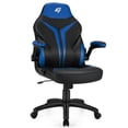 thumbnail image 1 of Gymax High Back Gaming Chair Height Adjustable Swivel Computer Office Chair Blue, 1 of 10