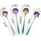 thumbnail image 4 of Juego de cucharas de flores - 8 piezas Cucharadita Color del arco iris para café Té Mezclar Azúcar Helado Revolver Cucharas - 8 Diffient Pattern Colorful Mini Cubertería Fason WMPH-944, 4 of 6