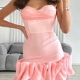 thumbnail image 4 of Vestido túnica sexy con dobladillo floral Estilo vintage Mujeres Slim Fit Ropa de fiesta de cóctel FLhrweasw Nuevo, 4 of 8