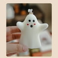 thumbnail image 4 of 1PC Halloween Ghost Shaped Wax Halloween Candles Halloween Candles Handmade Pattern Fragrant Candle Desktop Figurine Halloween Decoration For Home Decor White, 4 of 8