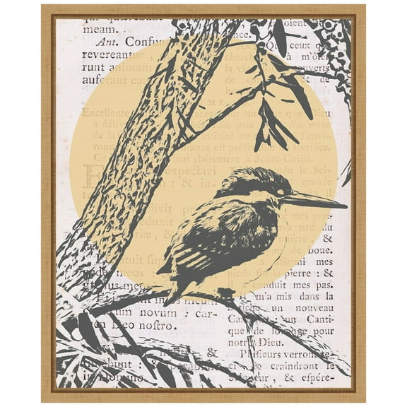 Amanti Art Tweet Tweet II Framed Canvas Wall Art Print